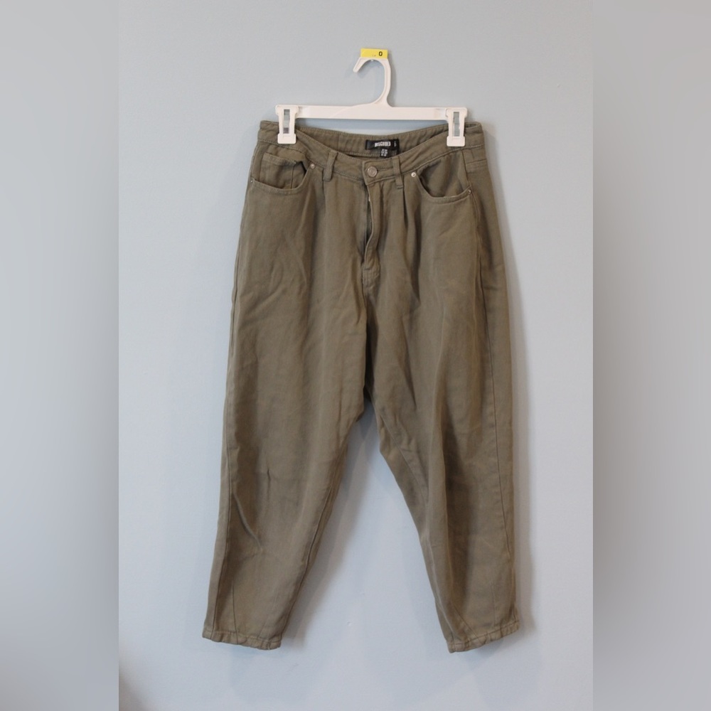 Missguided olive green pants